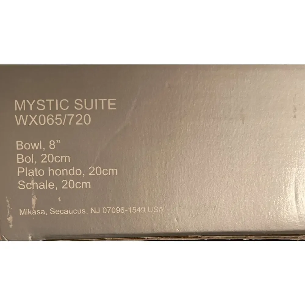 Lead Crystal 8” Bowl Mikasa Mystic Suite Flower NEW!